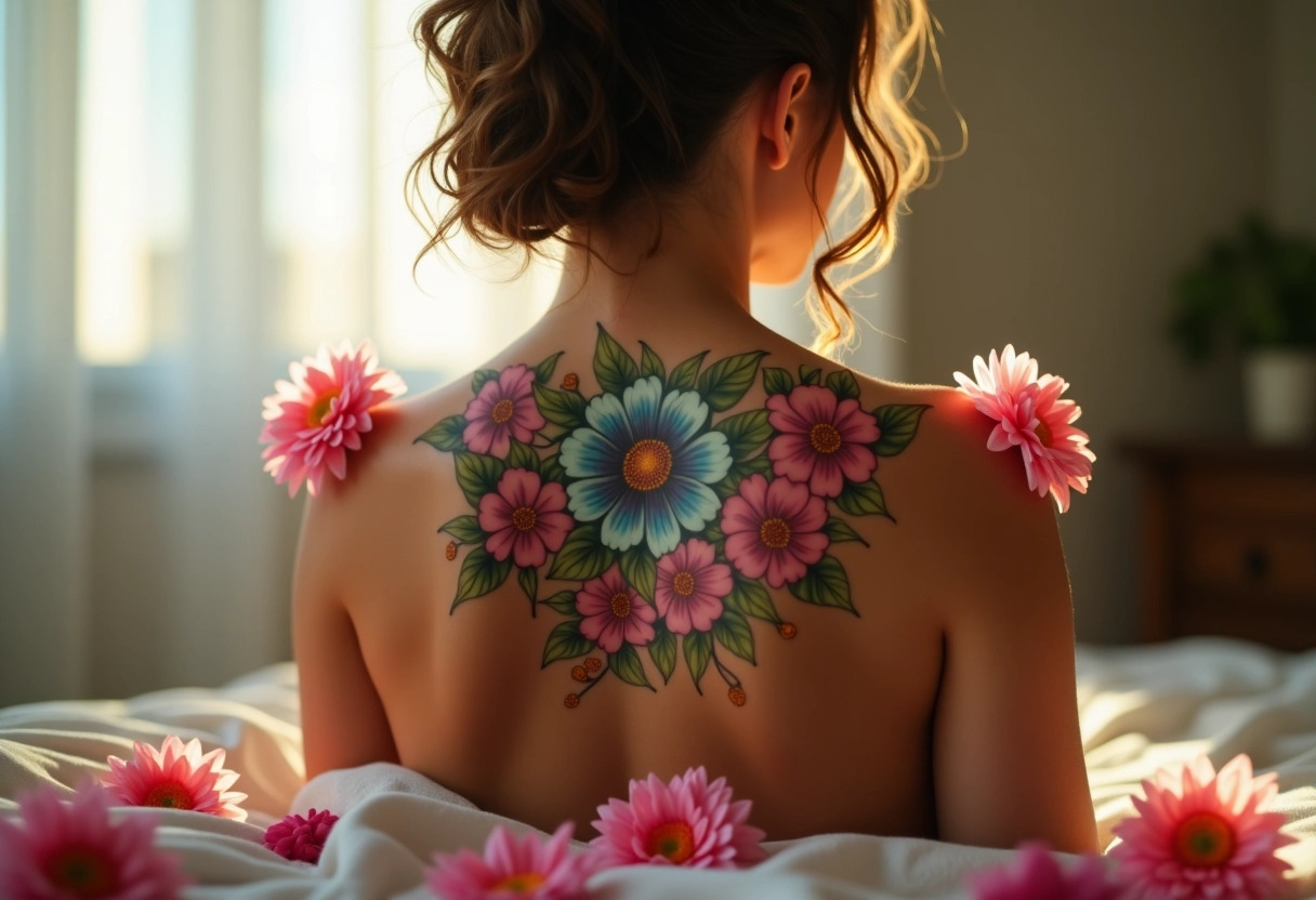 tatouage fleur