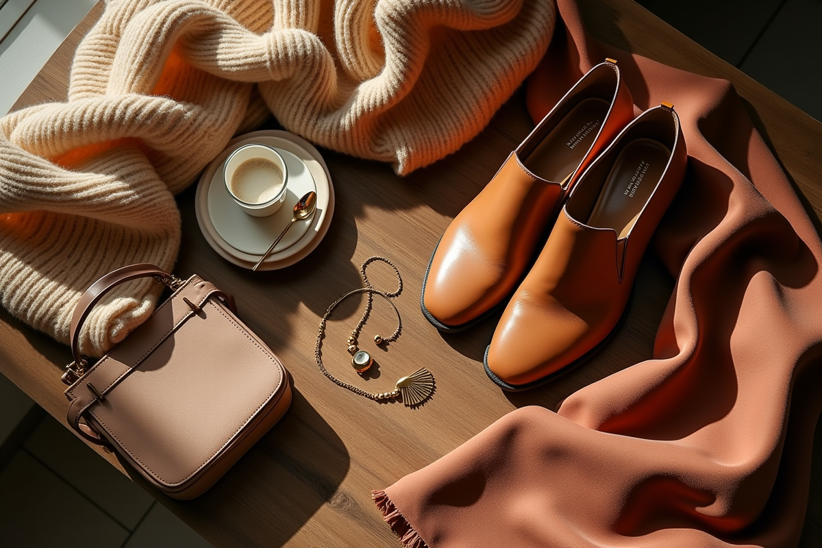 vêtements marron