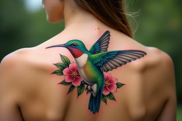 Tatouage de colibri : un symbole de résilience et de joie